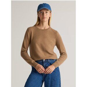 Quince • 100% Mongolian Cashmere Crewneck Sweater, Camel, L, NWT